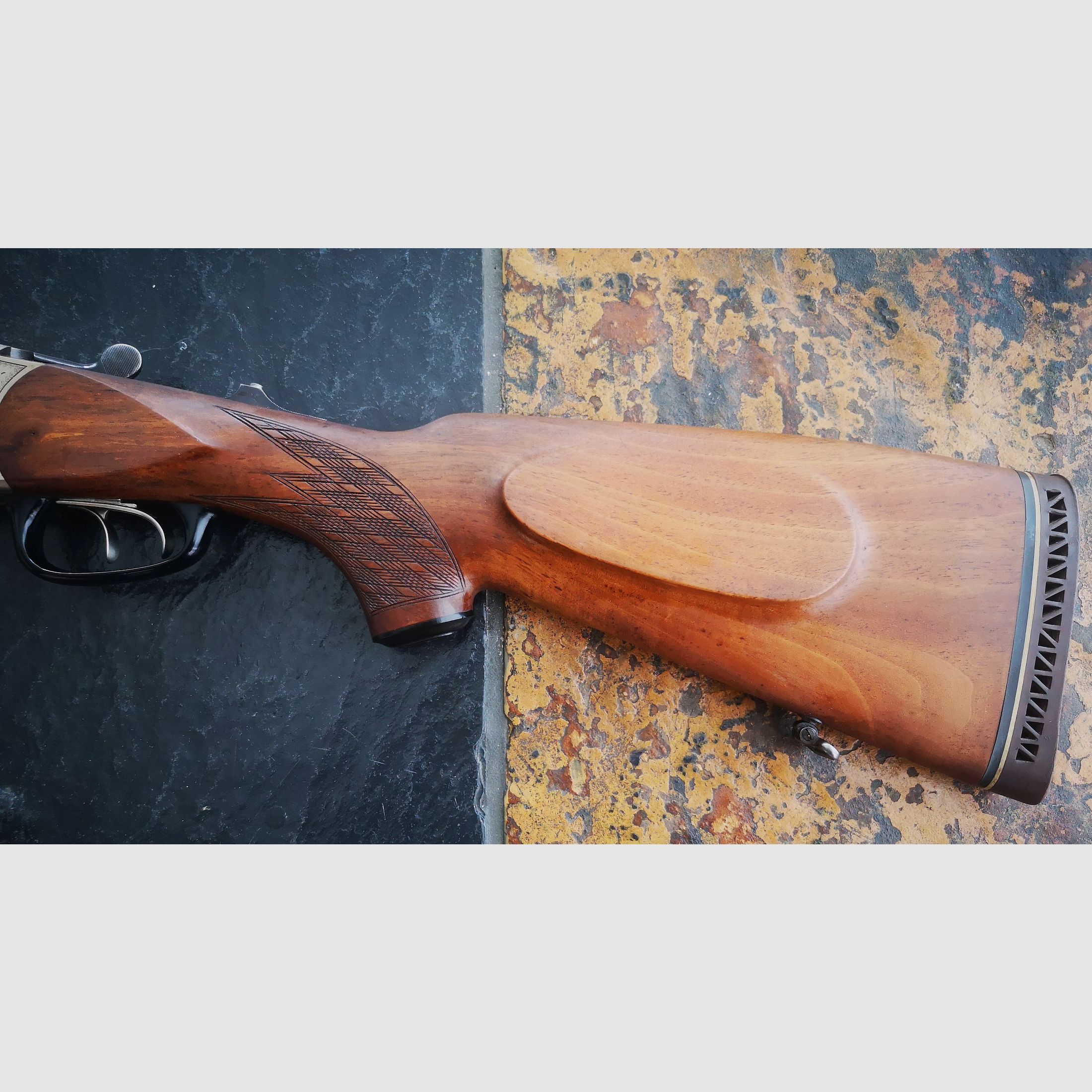 Blaser BBF 5,6x50 R Magnum 16/70 mit Handspannung, Bockbüchsflinte.