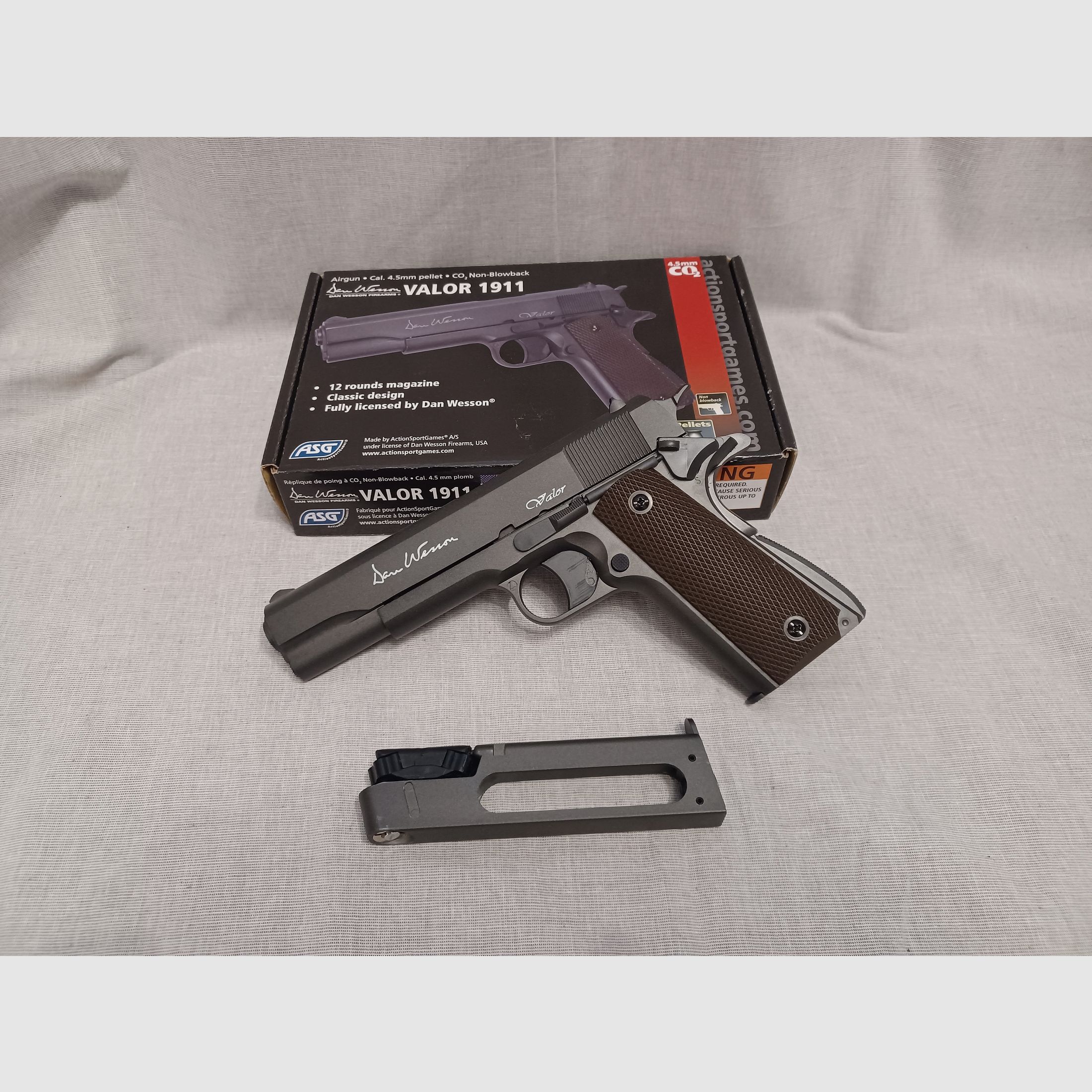 Dan Wesson Valor 1911 / 4,5 mm Diabolo / CO2 / Pistole / OVP (98)