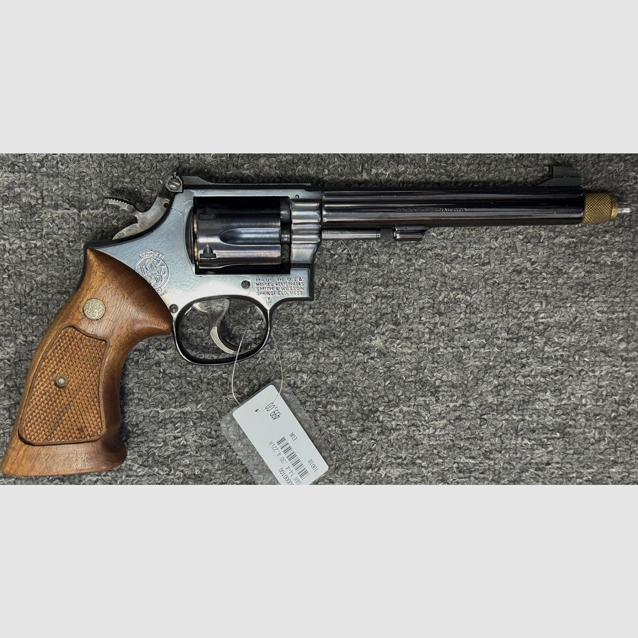 Smith & Wesson Revolver14-4 .38 Special with .22 conversion barrel