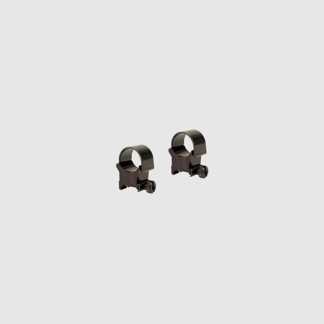 Weaver Top-Mount Weaver-Style Anelli lucidi neri 25,4mm extra alti, BH 14,22mm