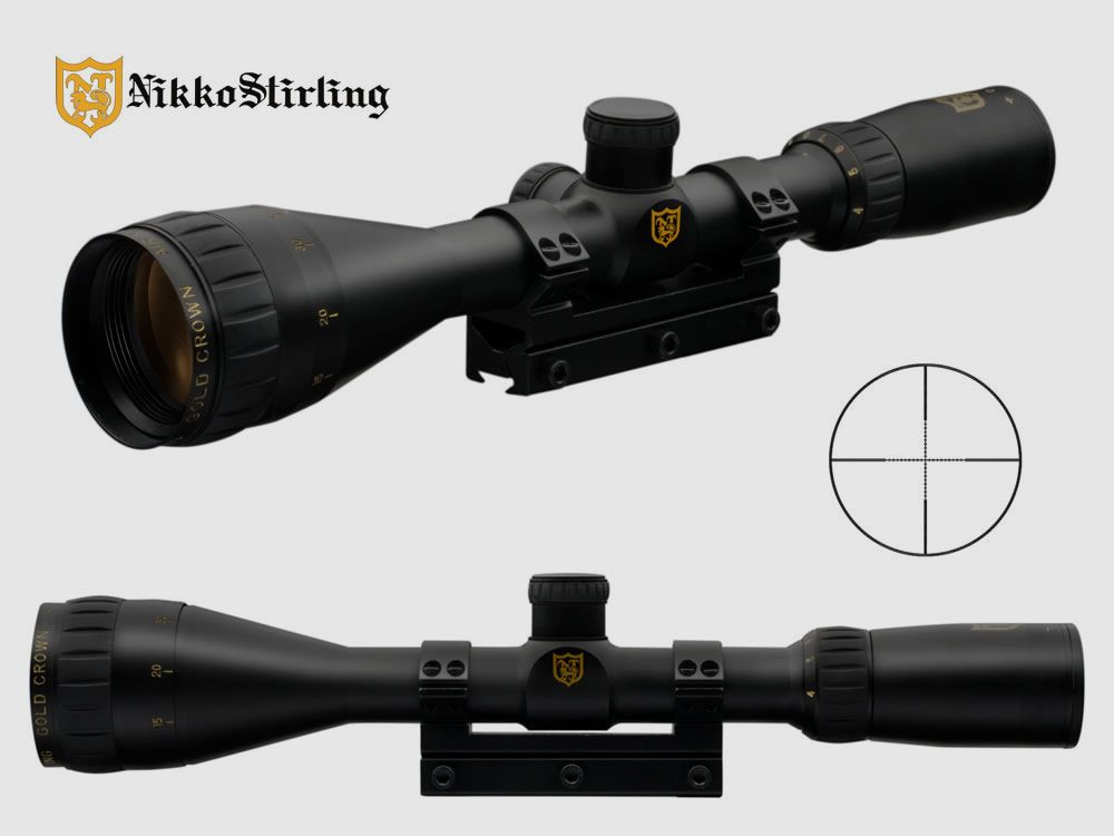 Nikko Stirling Zielfernrohr Gold Crown Airking 4-12x42 Half Mil-Dot, unbeleuchtet