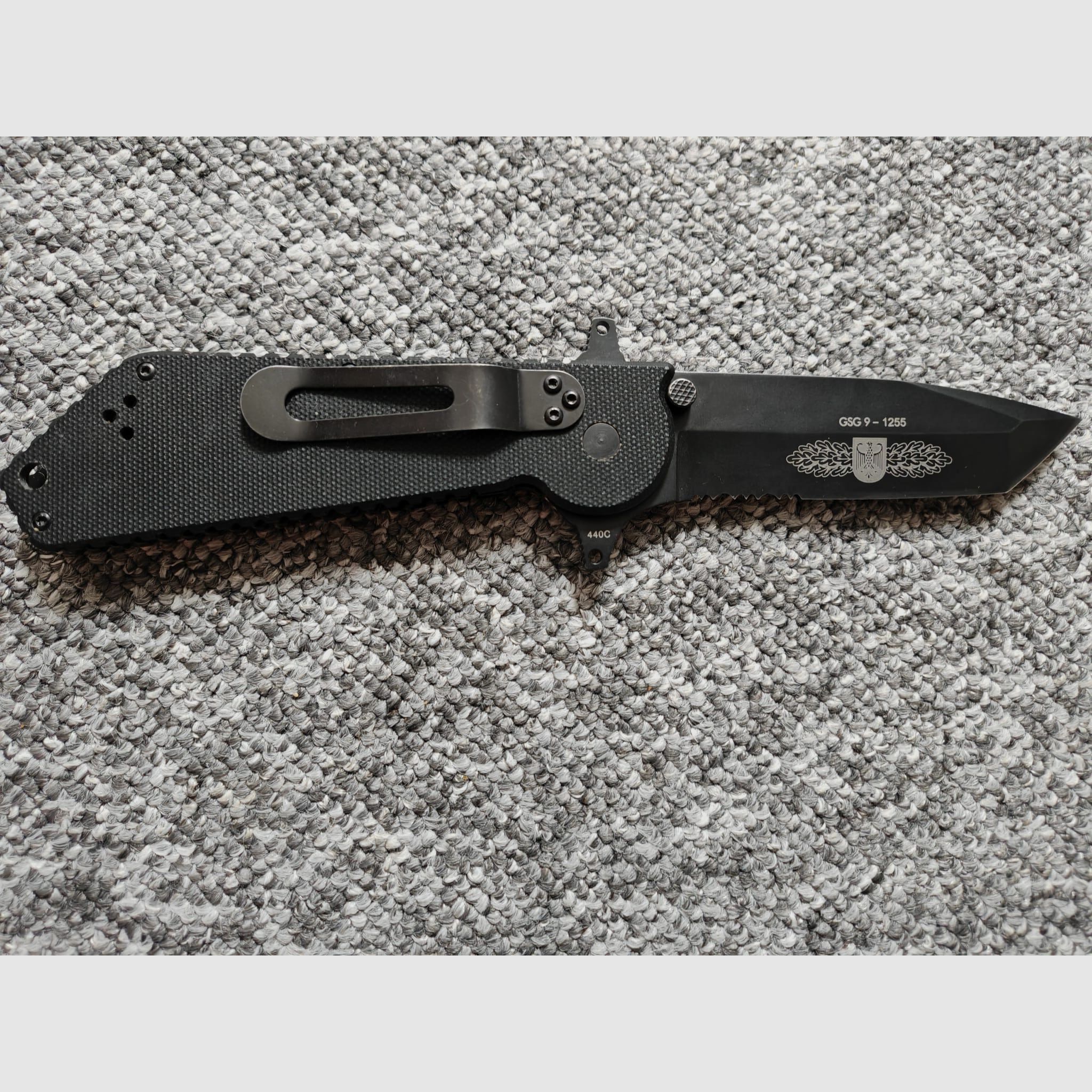Cuchillo de GSG 9 fabricado por Böker | Número 1255 | Objeto de colección / no disponible en el comercio | NUEVO