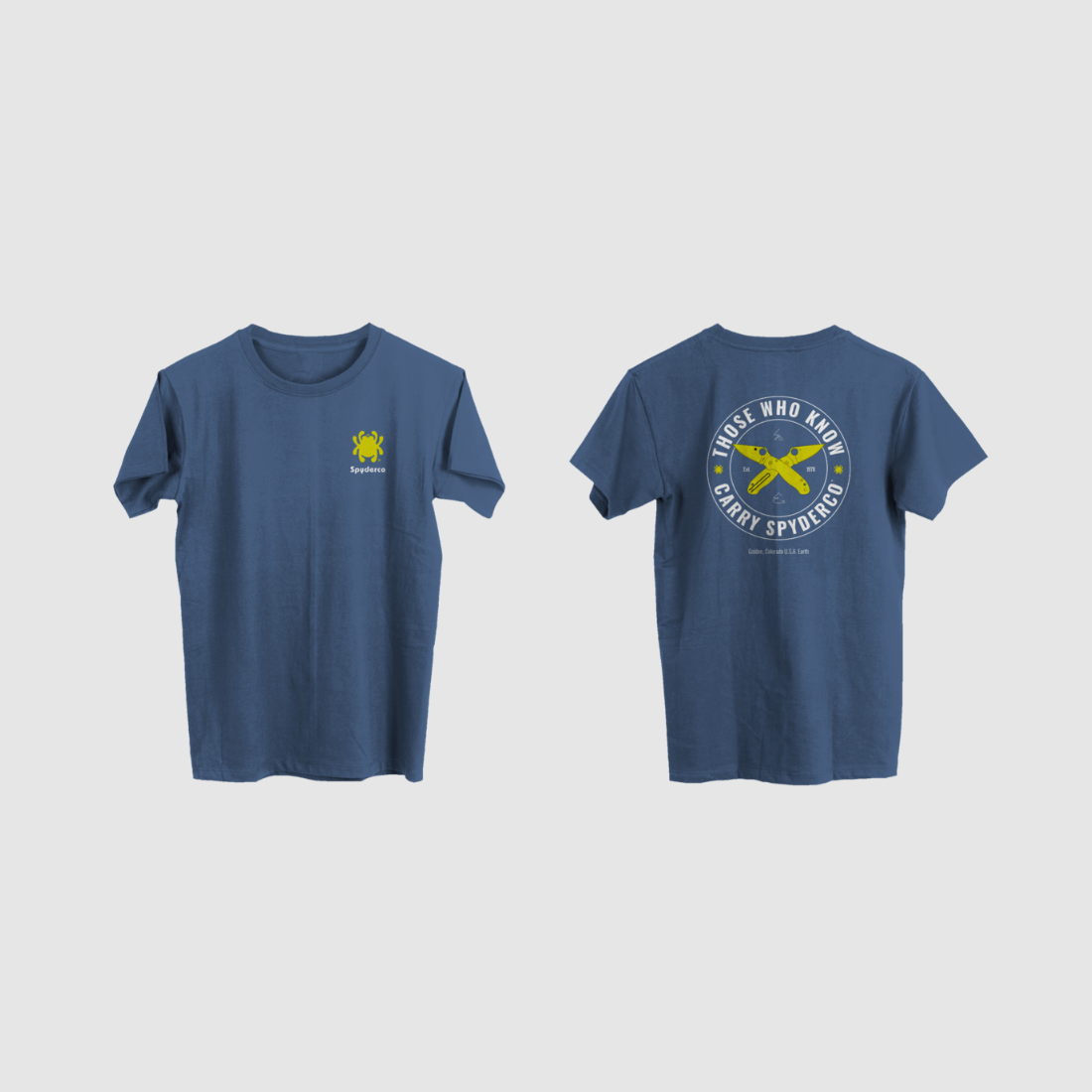 Spyderco Those Who Know T-shirt blauw (XL), afbeelding 2 van 2