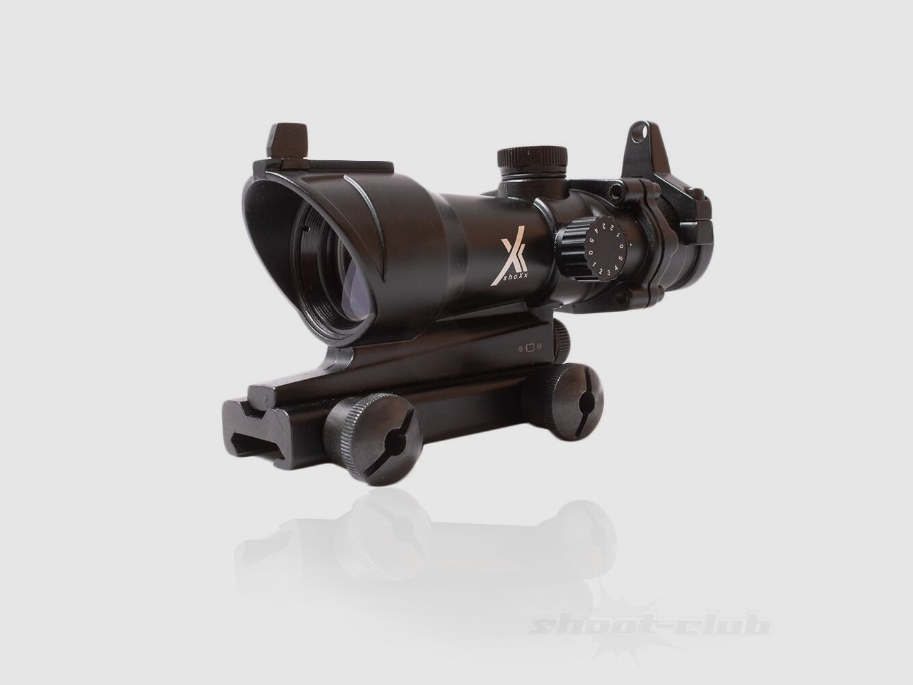 shoXx Red Dot Sight 1x30 +22mm Montage Rail Weaver