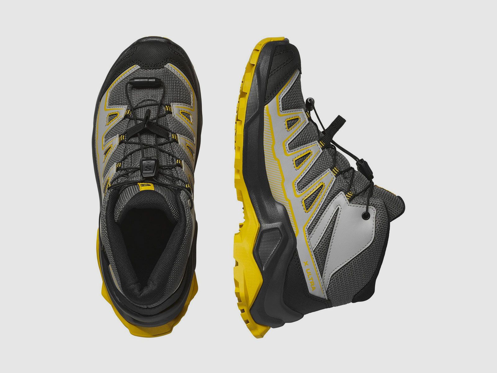 SALOMON – KINDER – X ULTRA MID GTX J Castlerock / Black / Spicy Mustard, afbeelding 4 van 5