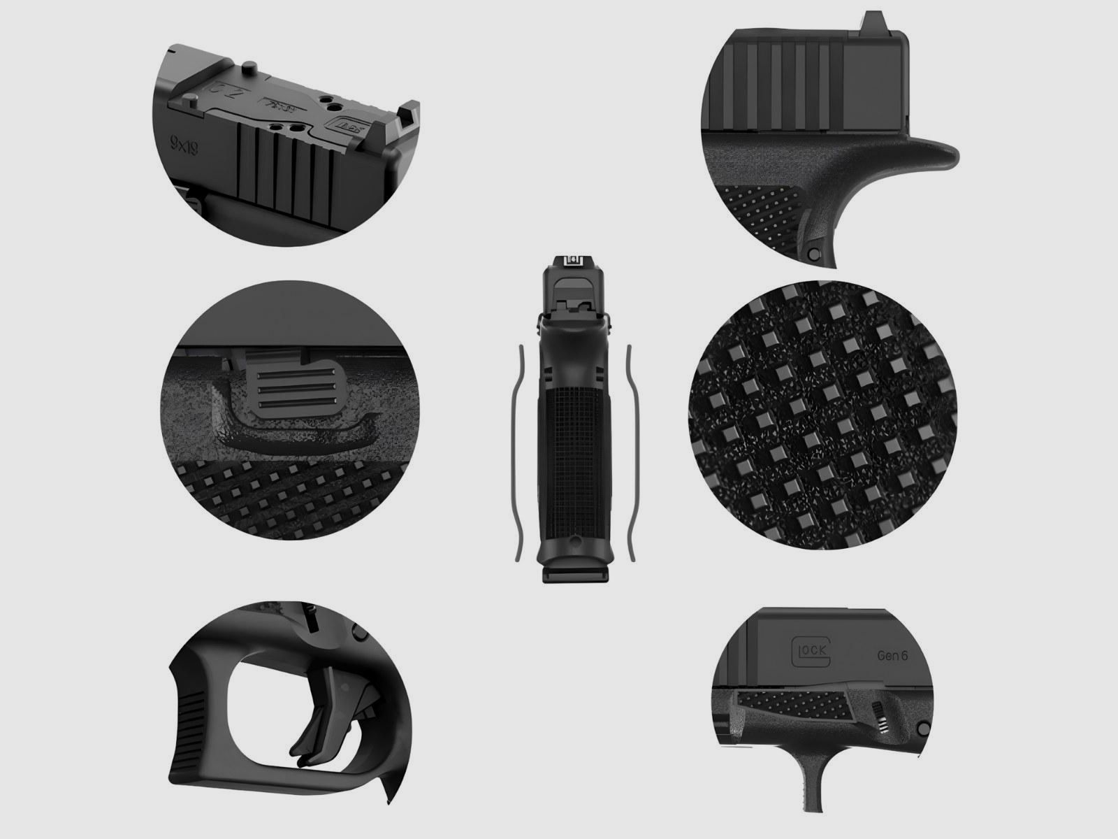 Glock 19 Gen.6 OR-pistool – kal. 9x19mm, afbeelding 7 van 13