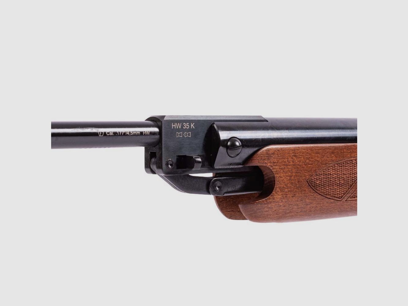 Weihrauch HW 35K air rifle 4.5mm with silencer