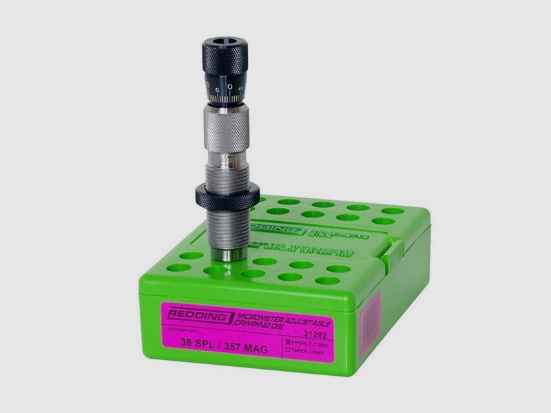 REDDING 38 SPECIAL/357 MAGNUM ADJUSTABLE PROFILE CRIMP DIE