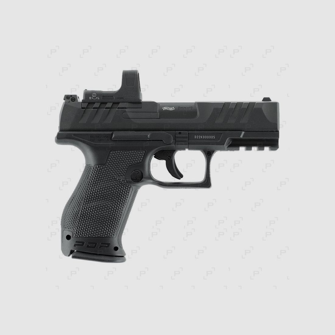 Pack Pistolet CO2 WALTHER PDP COMPACT COMBO calibre 4,50 MM avec viseur RDS8, image 2 sur 3