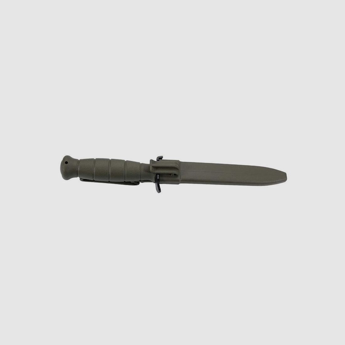 Outdoormesser Feldmesser Glock olivgrĂĽn Federstahl KlingenlĂ¤nge 16,5 cm inklusive Kunststoff Scheide (P18)