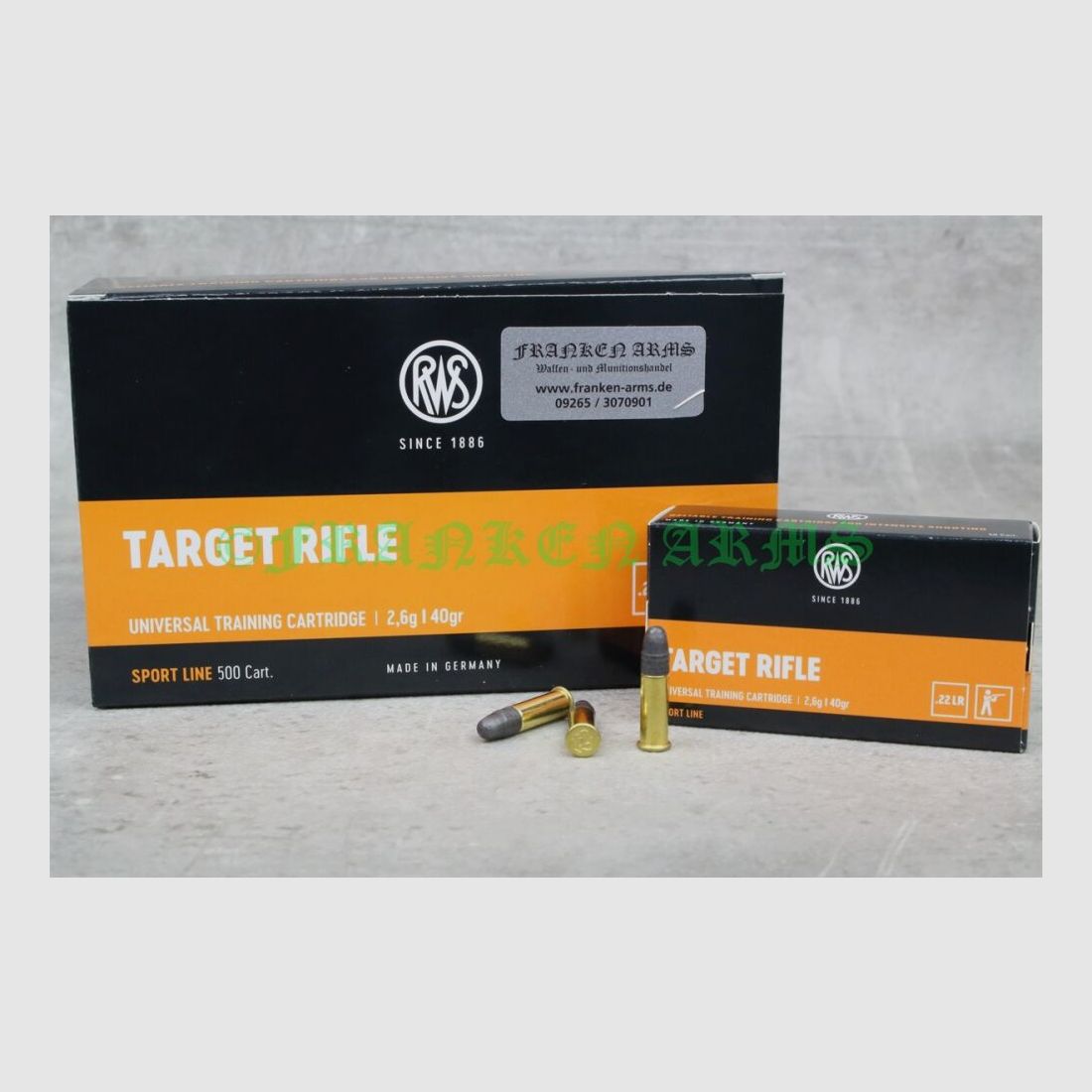 RWS Target Rifle .22 l.r. 40gr. 2.6g 50 pieces quantity discounts