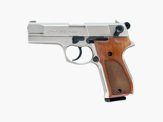 Carl-Walther P 88 Compact Nickel/Holz 9 mm P.A.K. Gas- & Signalwaffen