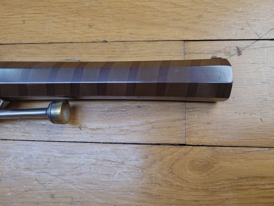 Wunderschöner Kavallerieoffizierspistole 1833 – 1. Typ – Königliche Manufaktur von Maubeuge – Hervorragender Lauf aus gewelltem Stahl 48 "Haare" – Noch 99% Originalbrünierung – Sehr guter Zustand++, Bild 8 von 29