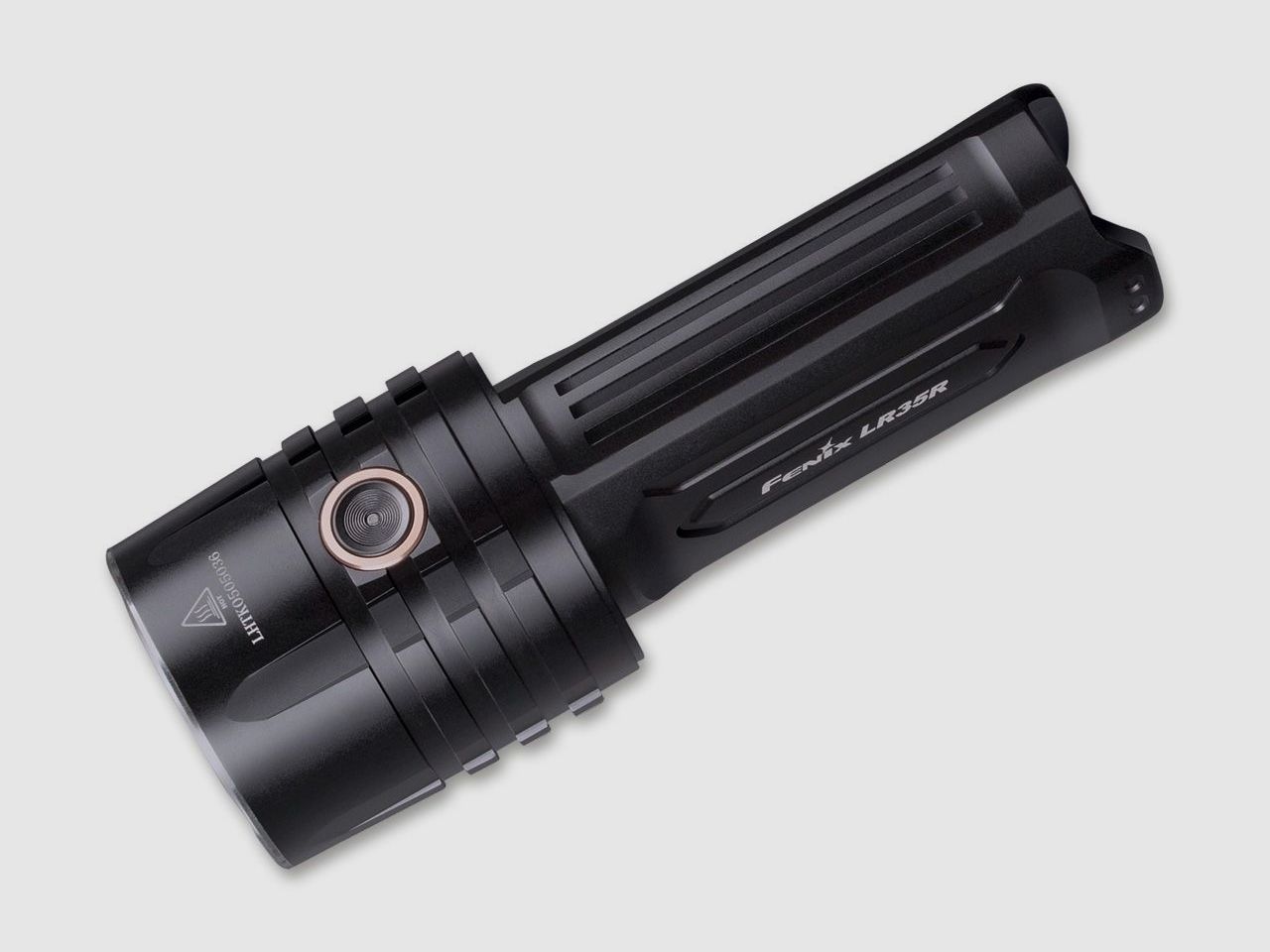 Torcia LR35R, 10.000 Lumen, 500m, impermeabile, fondina, accessori