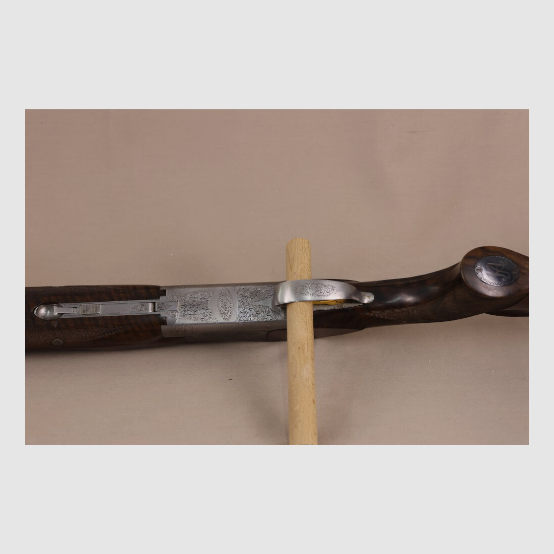 FN B25 Bockdoppelflinte // Gravure // Maserhout // Gouden Trekker