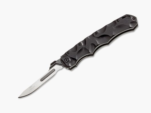 Taschenmesser Piranta 60A Stag Black Skalpell Wechselklinge