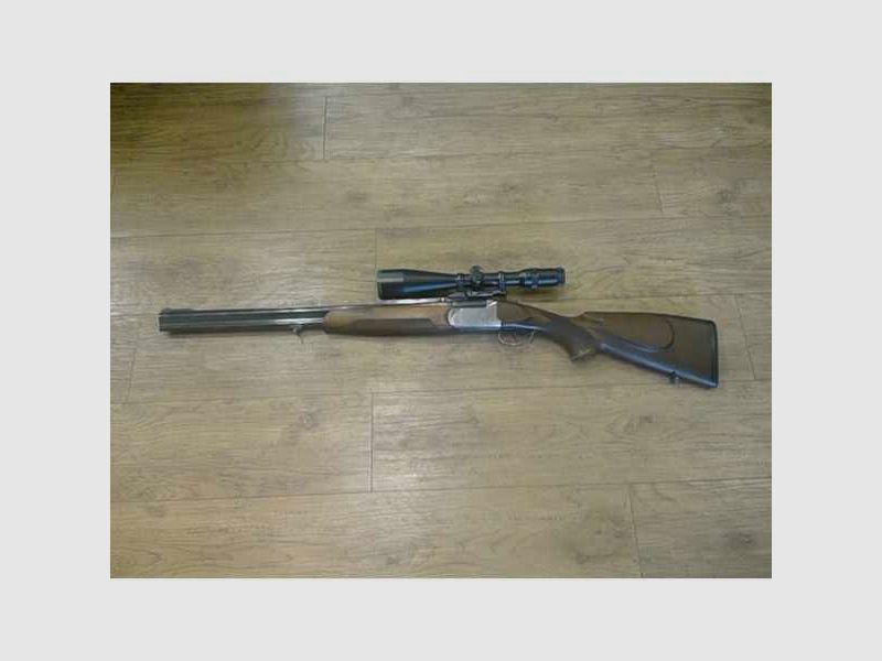 Bockbüchsflinte Kettner Kaliber 12/70-9,3x74R,ZF Frankonia 3-12x56 Abs. 4 mit LP