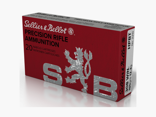 308 Winchester S&B HPBT 190gr VE20