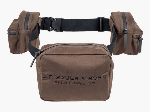 Sauer Jagdgurt - Die Rucksackalternative bis zu 130cm Länge 2x kleine Taschen / 1x große Taschen