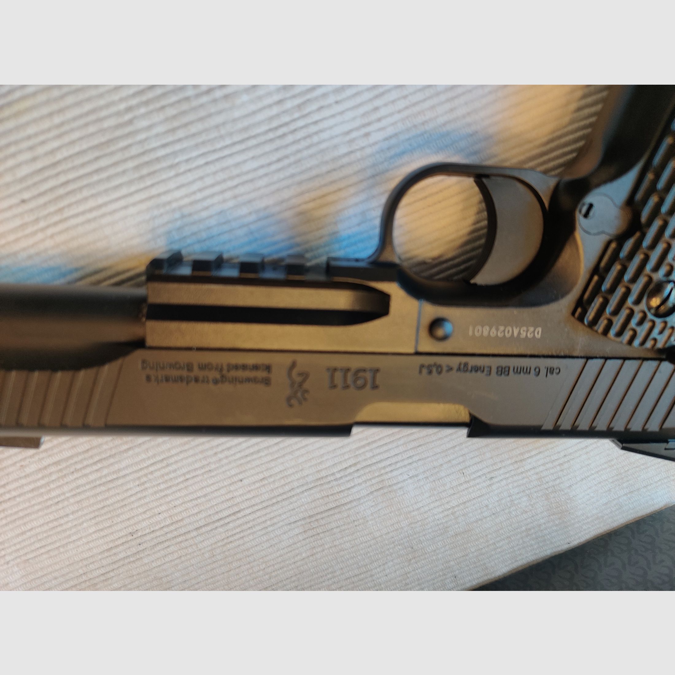 Browning 1911 Airsoft Metalen Slide 0,5 J NIEUW 2 Jaar Garantie