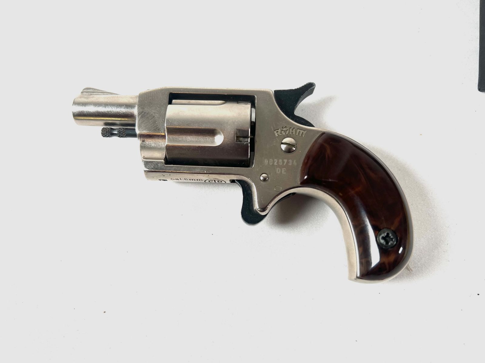 Rewolwer gazowy i hukowy Röhm Little Joe, kaliber 6 mm, niklowany, zdjęcie 3 z 3