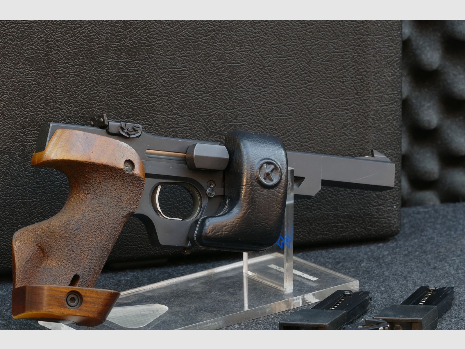Walther GSP – ( .32 S&W Long / calibre intercambiable .22 LR ), set completo, maletín, sistema intercambiable - servicio realizado