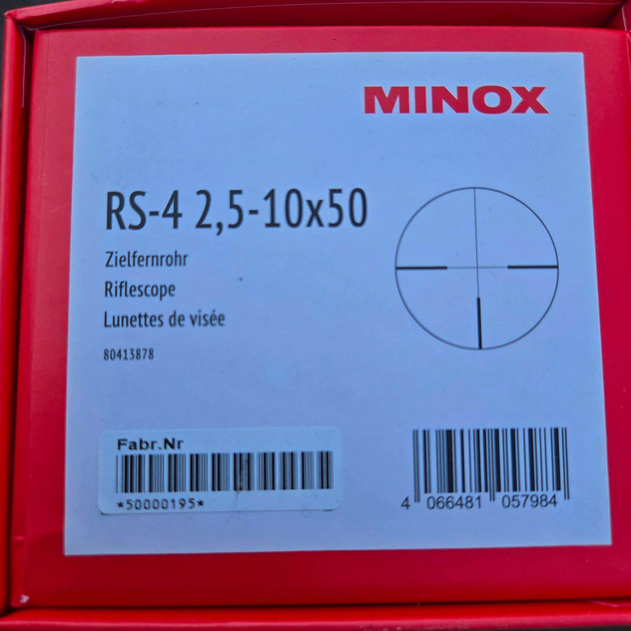 Minox Zielfernrohr RS-4 2,5-10x50