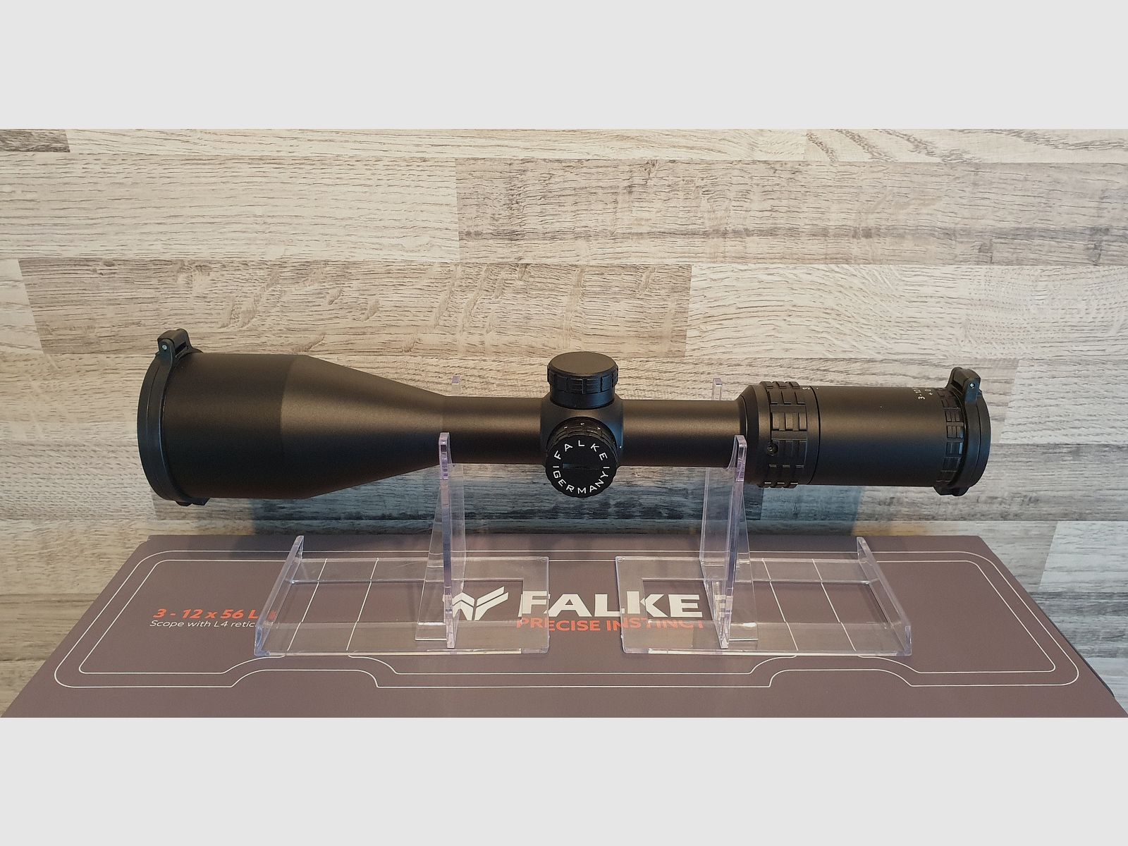 Producto nuevo del comercio especializado - Mira telescópica FALKE 3-12x56 L4 retícula 4 con punto de luz