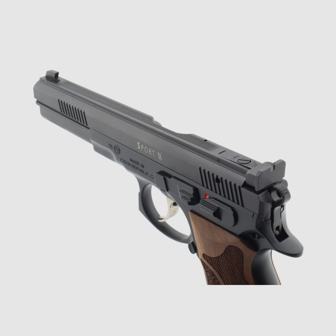 Waffen Oschatz Sport II SA/DA 6" Longslide Matchpistole Nussbaum Matchgriff original von Waffen-Oschatz Stuttgart CZ75