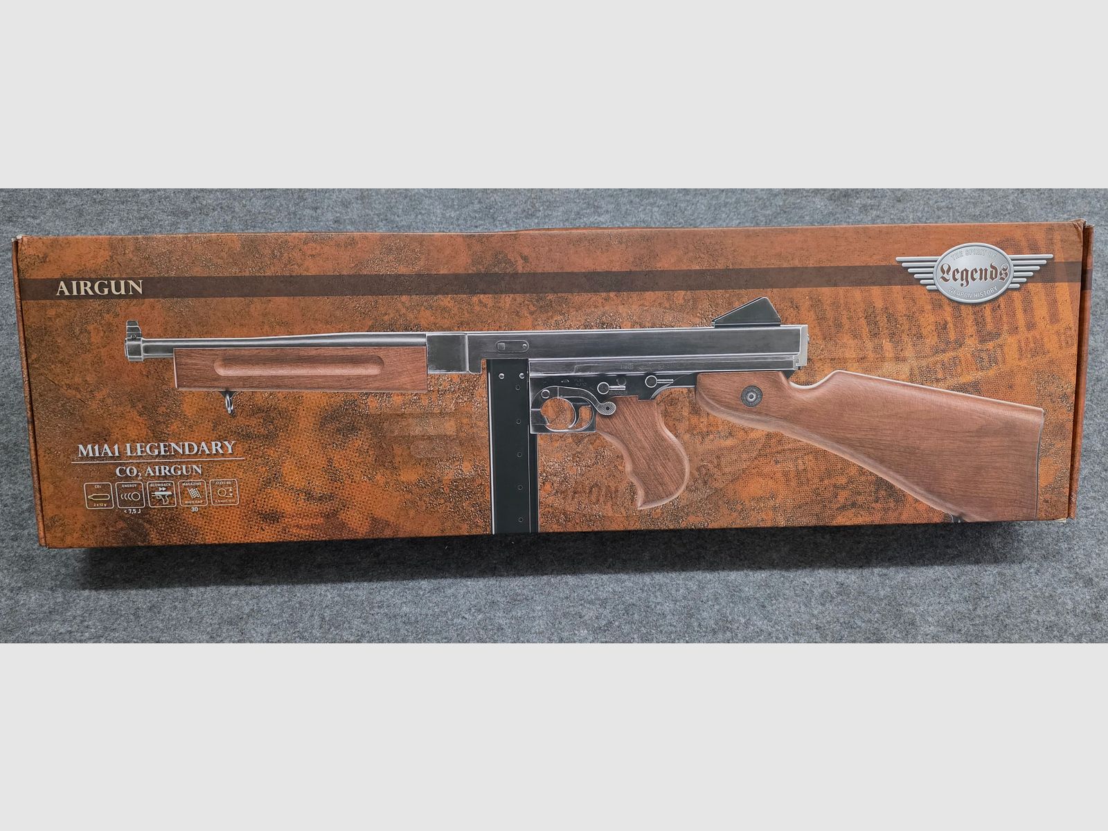 Legends M1A1 Legendary CO2-Fusil à air Blowback Cal. 4,5 mm BB en acier