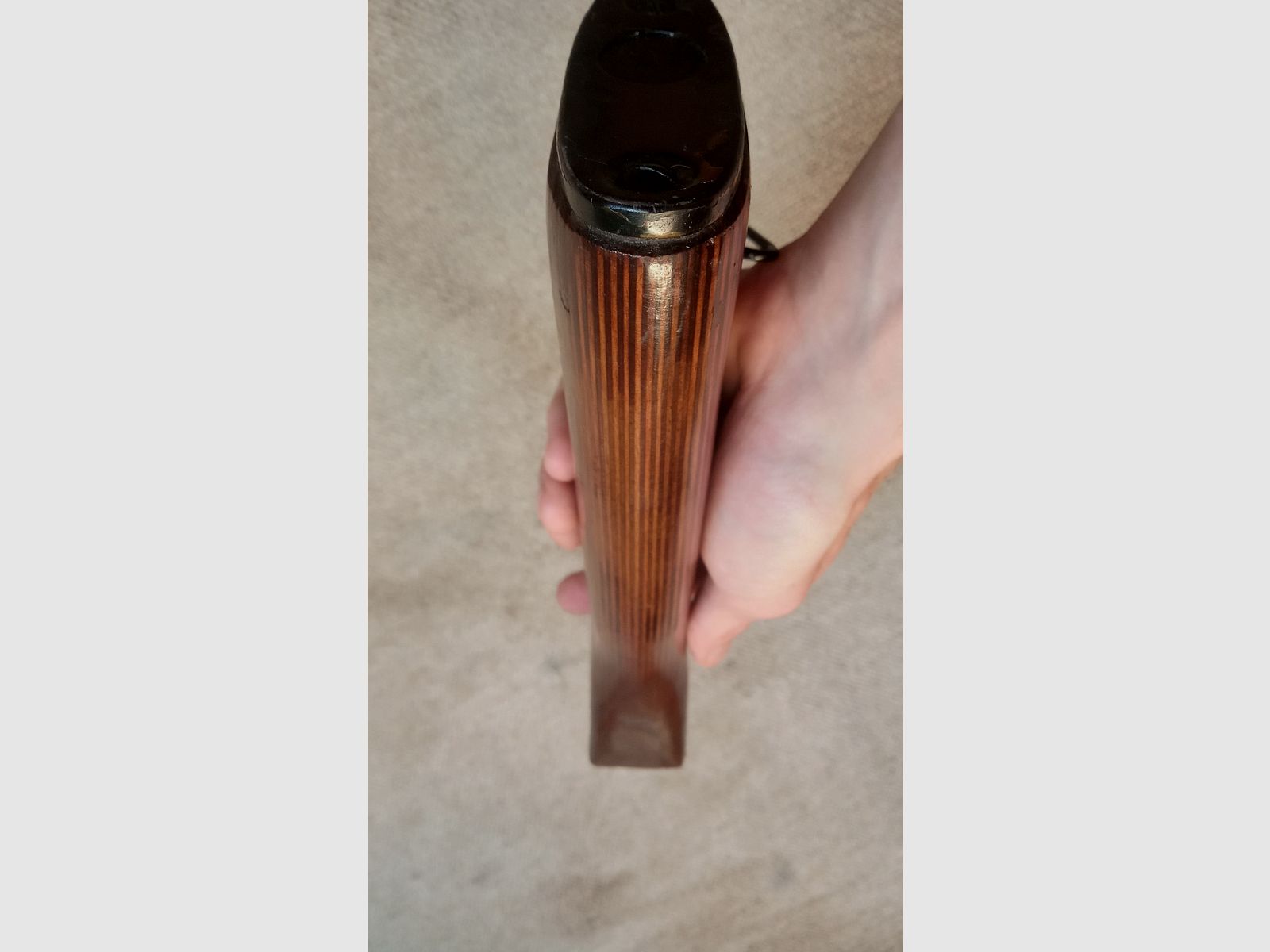 Madera de AK ruso con adaptador para rifle de CO2 Yunker en aspecto de culata fija AK74