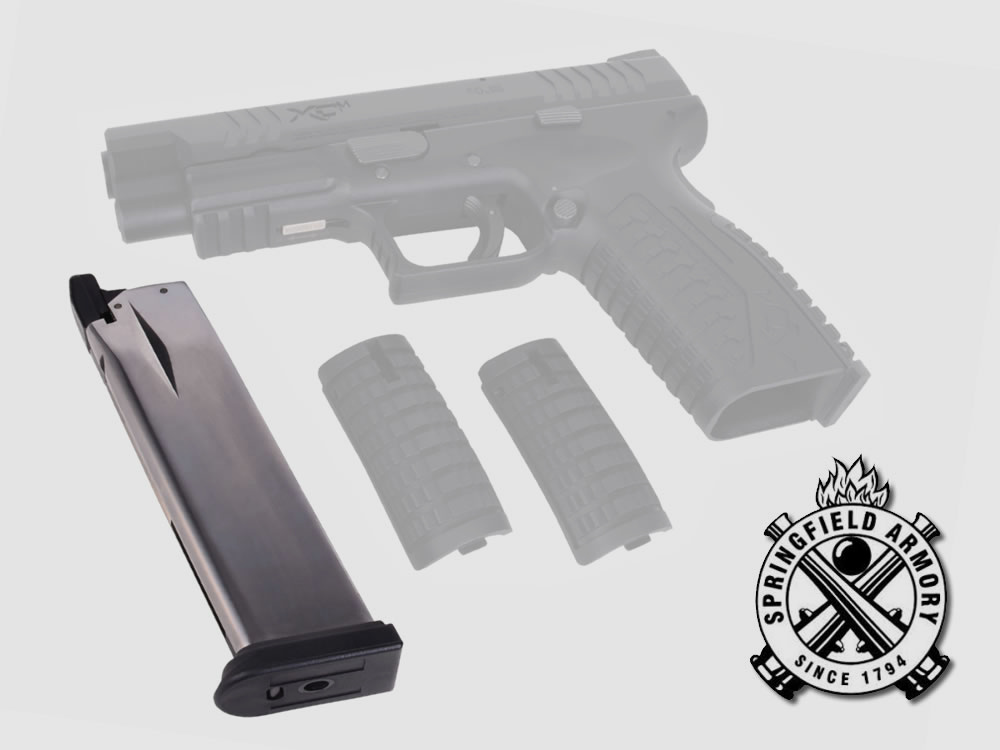 Magazin fĂĽr CO2 Pistolen Springfield XDM Blowback, 20 Schuss, Kaliber 4,5 mm BB