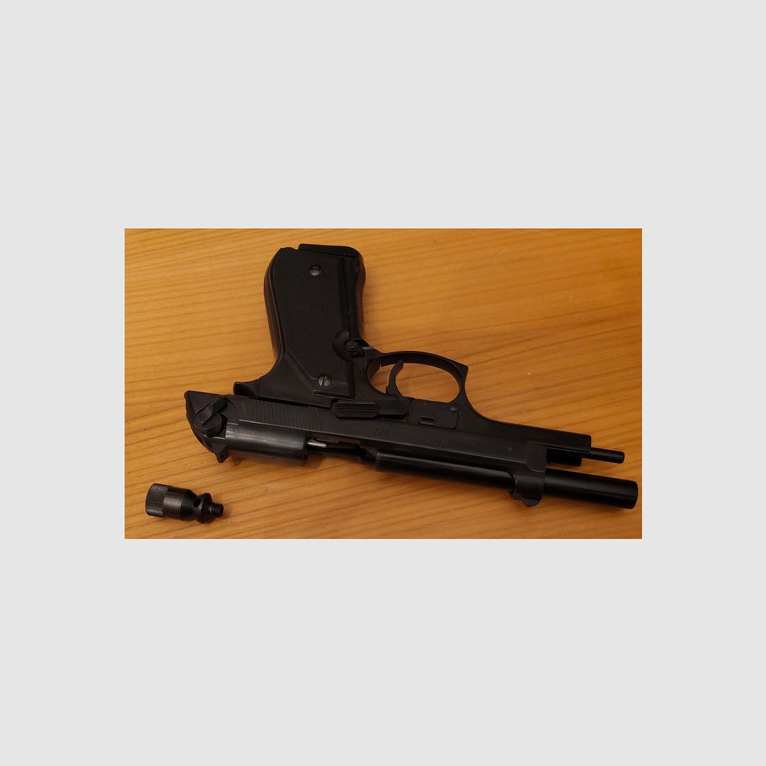 Reck Miami 92F PTB 488 pistola a salve nel calibro 9 mm P.A.K. (PTB 488) inclusa la valigetta Reck