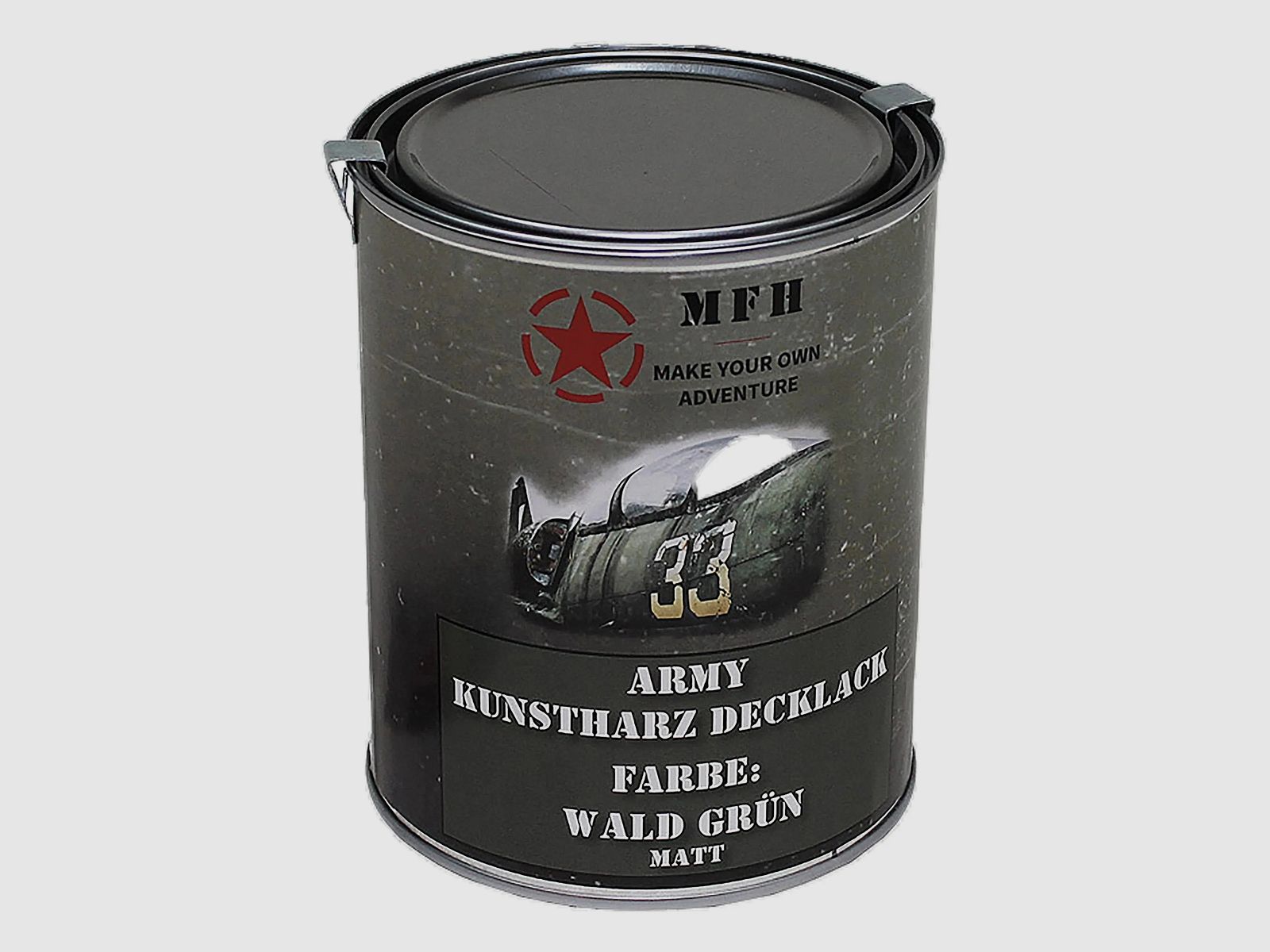 MFH MFH Farbdose Army Lack 1 Liter matt waldgrün