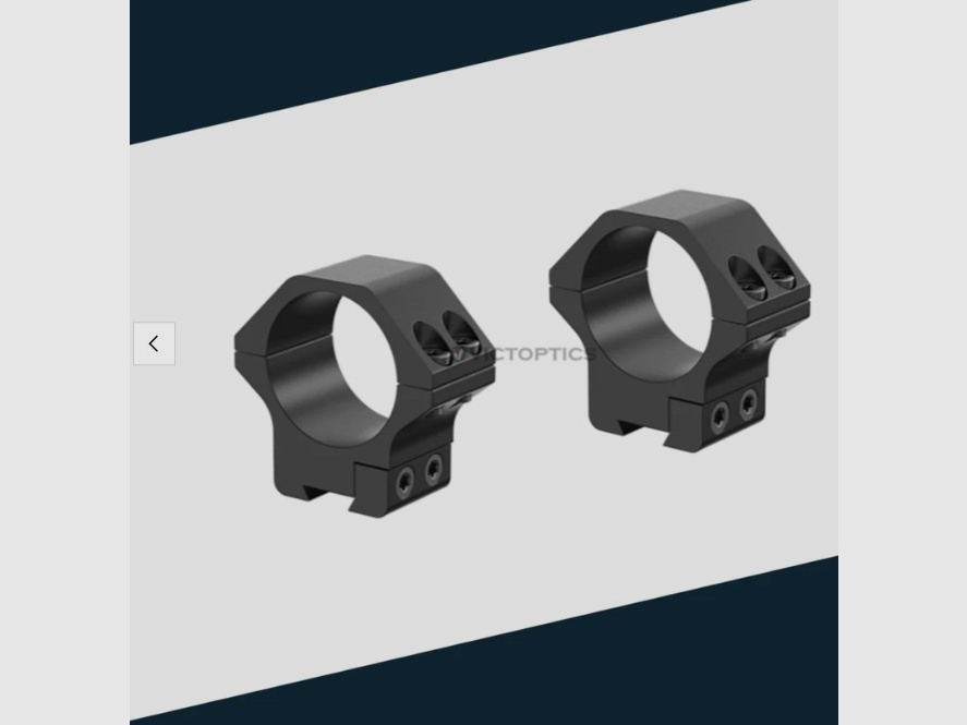 Victoptics Montageringe, Aluminium, für 11mm Schiene, 30mm Tubus, BH=12 mm