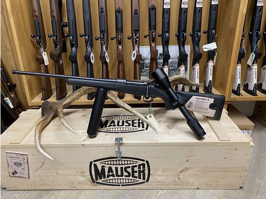 Mauser M18 lewy, z Minox RS-4 3-12x56, bez szyny