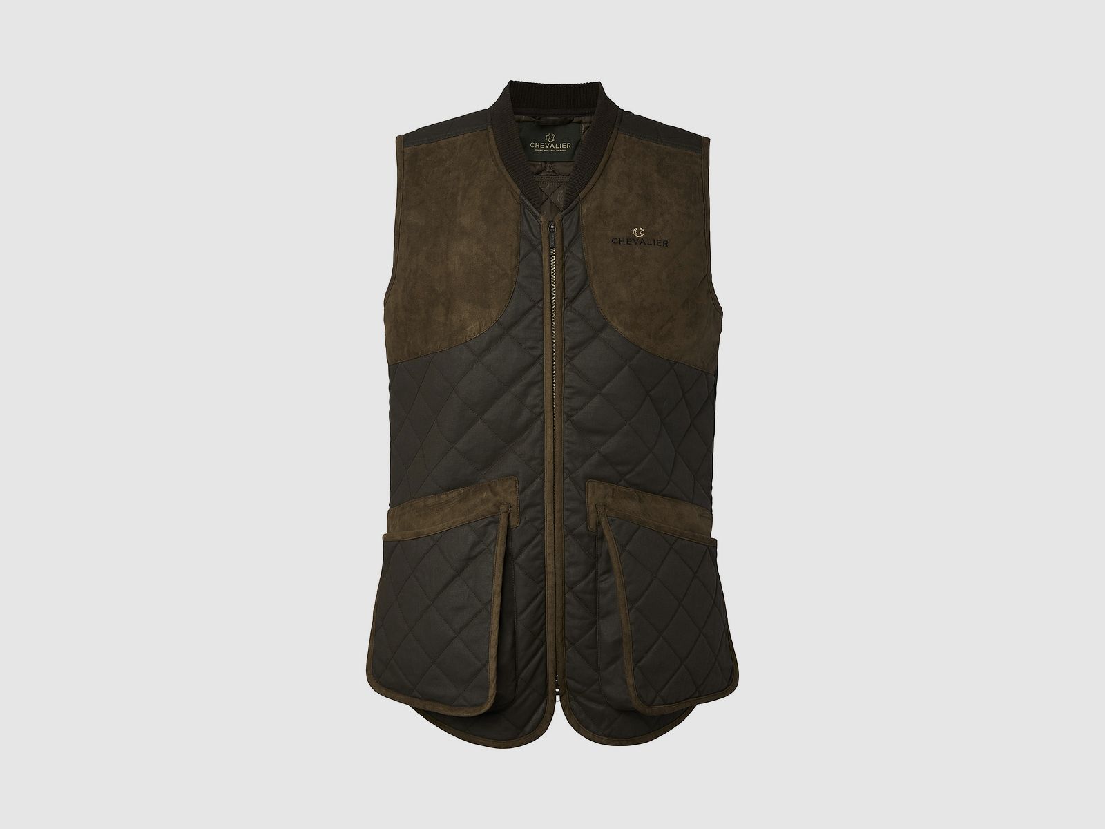 Chevalier Vintage Jagdweste Herren, L, Braun