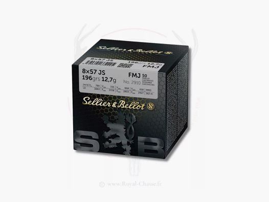 50 balles FMJ Cal.8x57JS 196Grs S&B