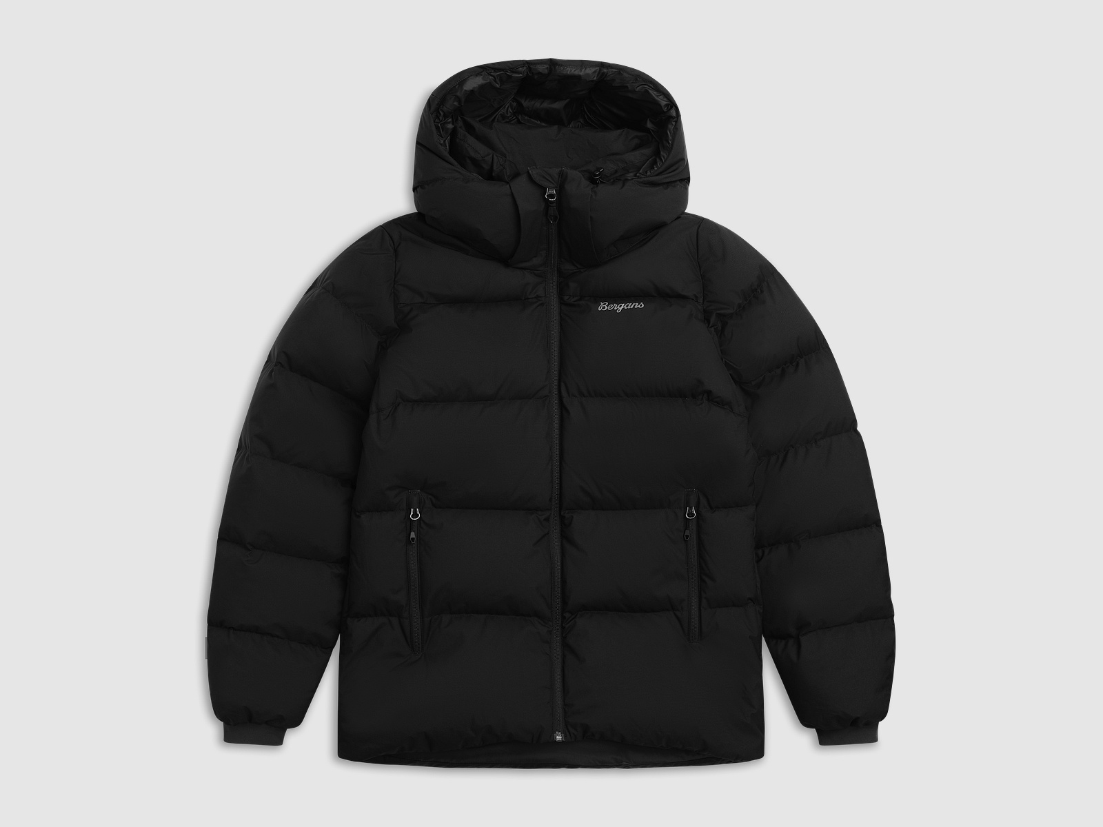 Bergans Lava Warm Down Jacket w/Hood Women Black/Solid Grey XL