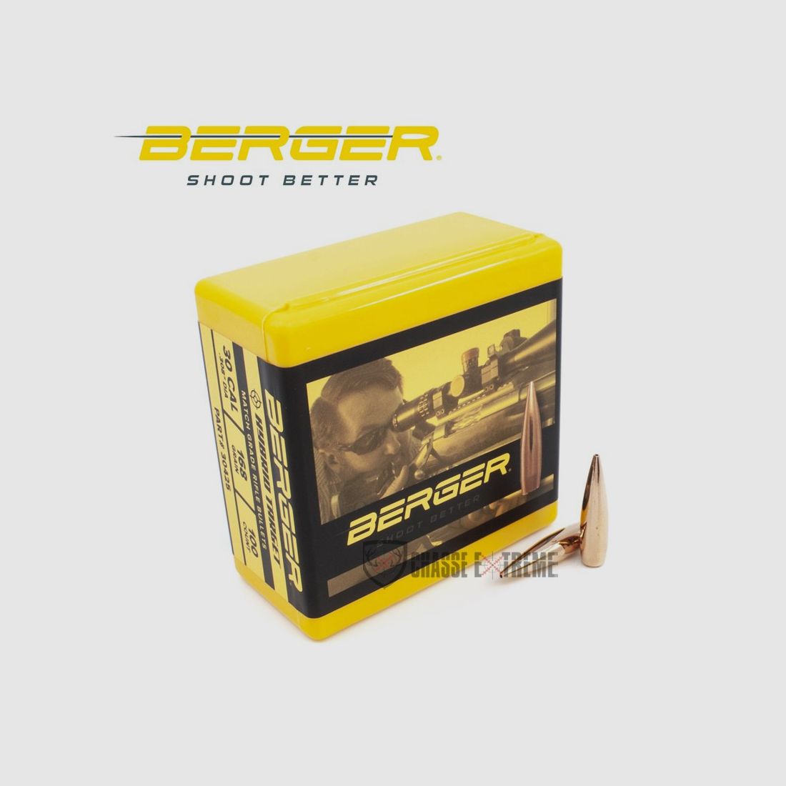 100 Geschosse BERGER Kal 30 168gr Hybrid Target, Bild 1 von 2