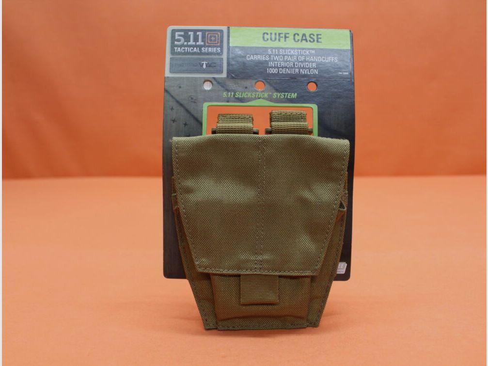 5.11 5.11 Cuff Case (58721) 131 Flat Dark Earth bag for handcuffs, SlickStick system