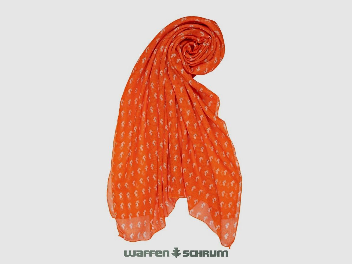 Skogen Tuch mit Hirschmotiv Orange