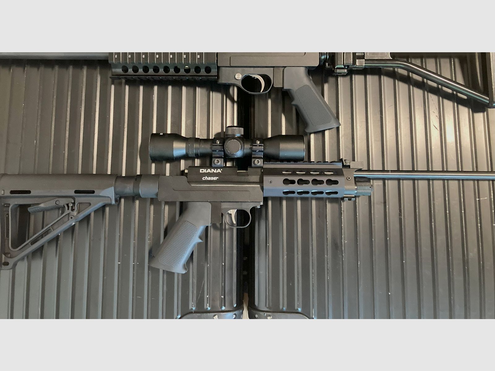 Taktischer Bodykit AR15 Stil für Diana Chaser Airbug Bandit Trailscout Stormrider CP1 CP2 PP800 PR900 Aluminium KEIN 3D Druck