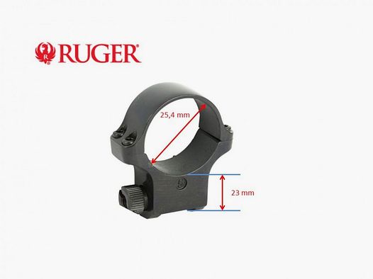 RUGER Ring Stahl 5B 1'' hoch Stahl