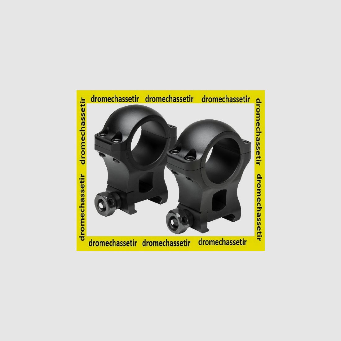 Anillos altos, 25,4mm y 30mm para riel Picatinny y Weaver de 21mm de ancho, negro, imagen 1 de 2