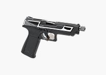 GTP9 MS CNC Scivolo in Metallo Gas Blow Back Nero/Argento Airsoft Libero da 18 - GBB - F | G&G
