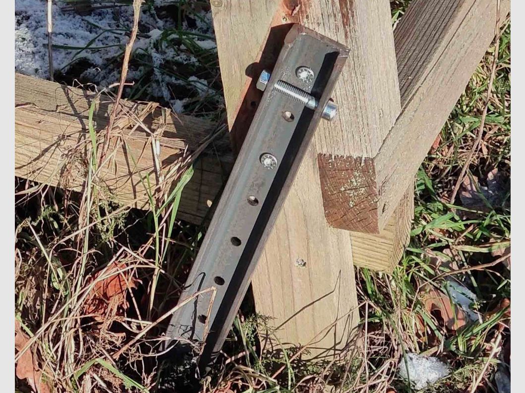 Erdspieß/Erdanker zur Kanzelbefestigung aus Stahl 4er Set 115cm Lang EXTREM massiv, Bild 7 von 7