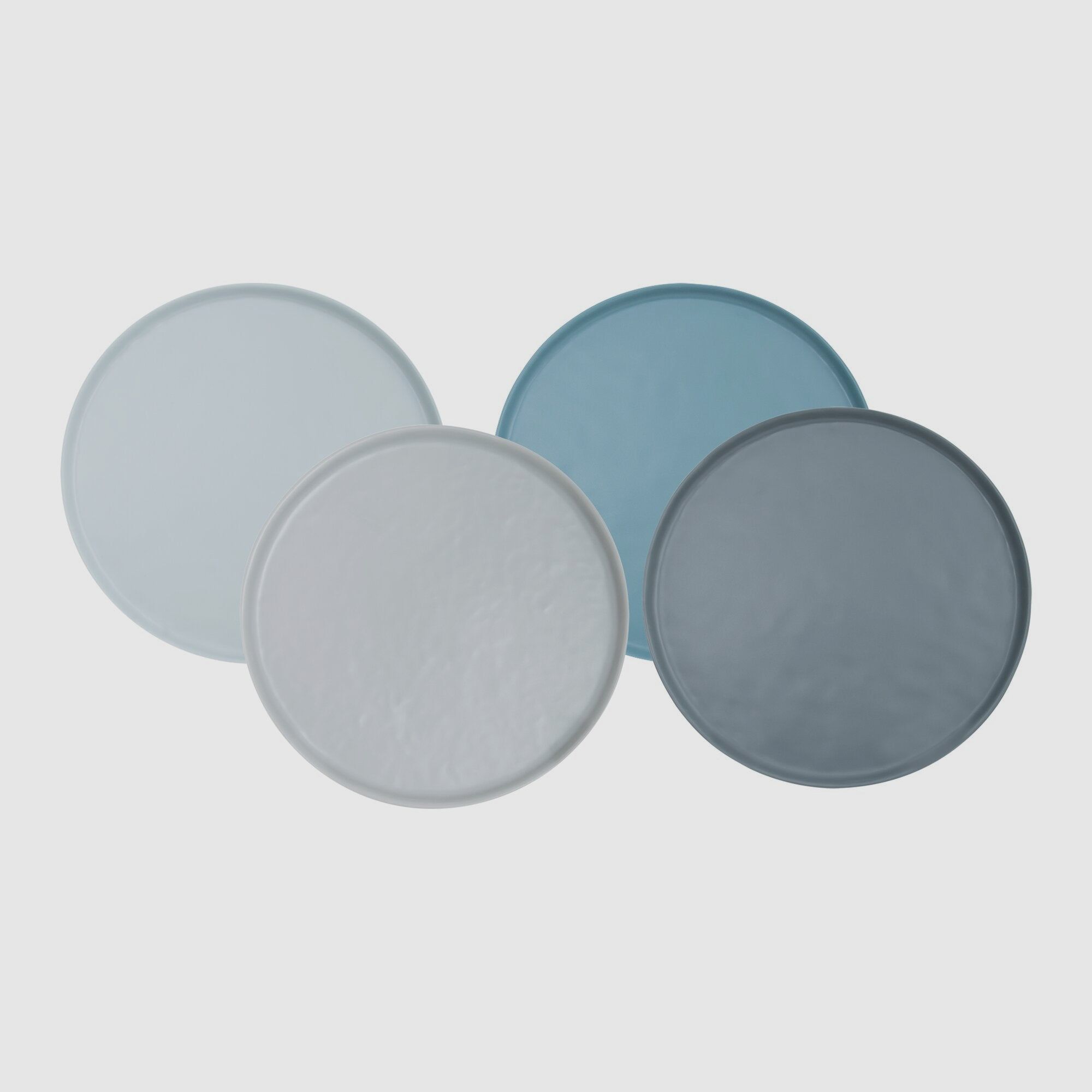 Molvadite Dinner Set, 16-piece, blue/grey, image 1 of 4