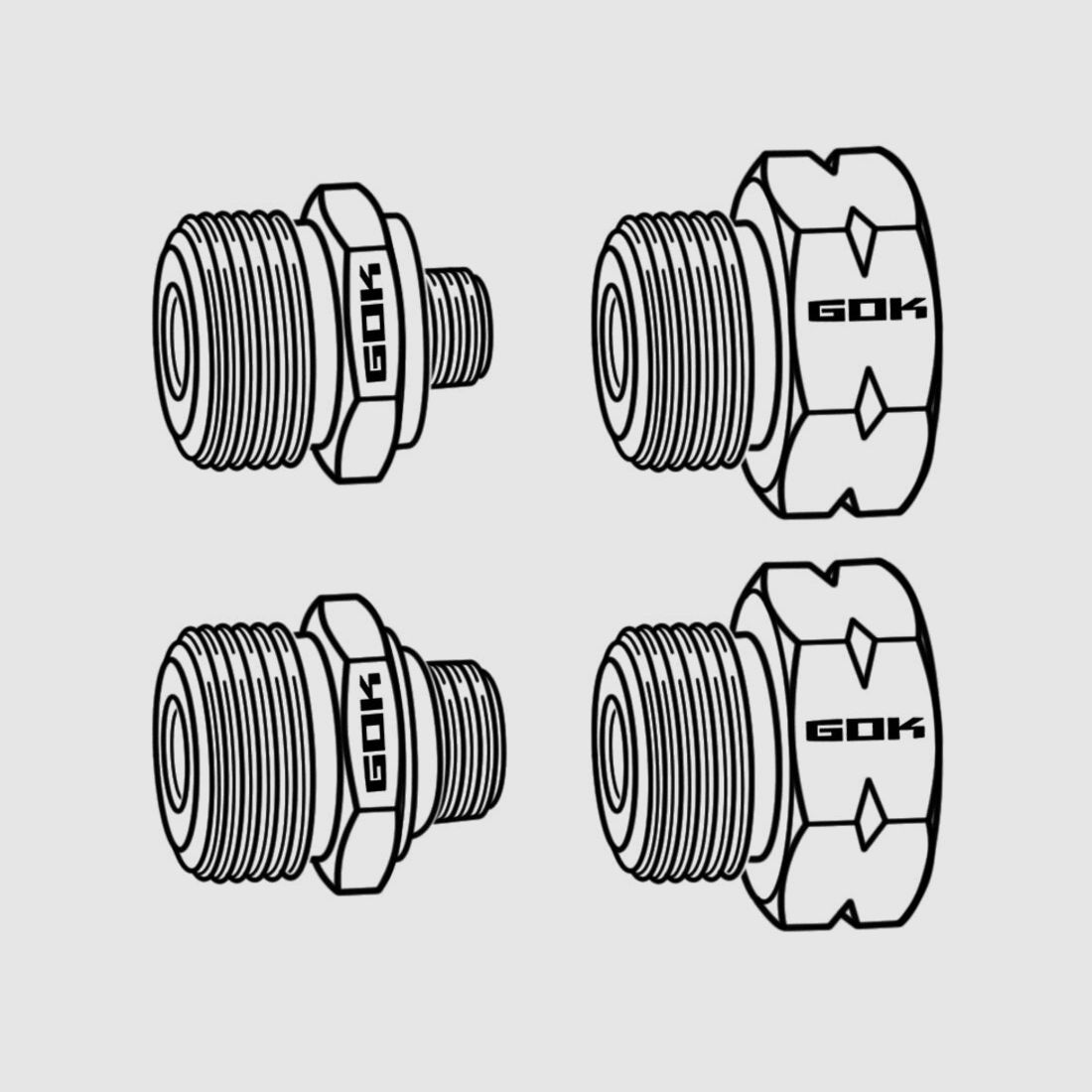 Gasflaschenadapter Euro-Set D, Bild 2 von 2