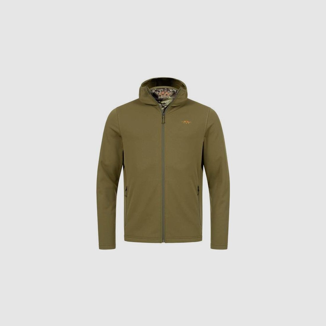 Herren Drain FZ Hoody Dunkeloliv – Größe S, Bild 1 von 3